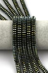 Yeşil Renkli Hematit Dizi 3 x 8 mm Rondel Kesim