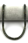 Yeşil Renkli Hematit Dizi 3 x 8 mm Rondel Kesim
