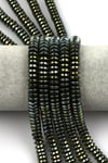 Yeşil Renkli Hematit Dizi 3 x 8 mm Rondel Kesim