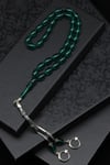 Yeşil Sıkma Tesbih 6 x 10 mm Arpa Kesim