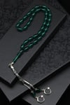 Yeşil Sıkma Tesbih 6 x 10 mm Arpa Kesim
