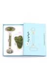 Yeşim Doğal Taş 2’li Özel Kutulu Set Face Roller + Gua Sha Masaj Taşı