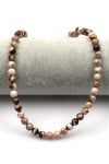 Zebra Jasper Doğal Taş Dizi 6 mm Küre Kesim