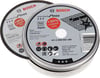 Bosch - 115*1,0mm Standard Seri Düz Inox (Paslanmaz Çelik) Kesme Diski (Taş) - Rapido 10'lu
