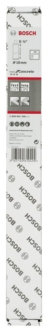 Bosch - Best Serisi Beton İçin 1/2'' Girişli Elmas Sulu Karot Ucu 18 mm