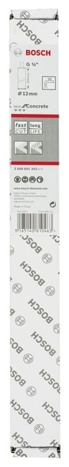 Bosch - Best Serisi Beton İçin 1/2'' Girişli Elmas Sulu Karot Ucu 12 mm