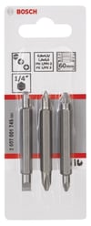 Bosch - Çift Taraflı Vidalama ucu PH1/PZ1/S0*60 mm 3'lü
