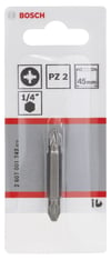Bosch - Çift Taraflı Vidalama ucu PZ2xPZ2*45 mm 1'li