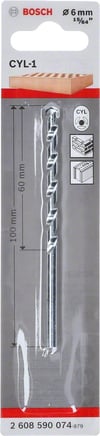 Bosch - cyl-1 Serisi, Beton Matkap Ucu 6*100 mm