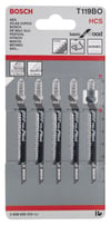 Bosch - Ekonomik Seri Ahşap İçin T 119 BO Dekupaj Testeresi Bıçağı - 5'Li Paket