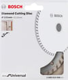 Bosch - Ekonomik Seri Genel Yapı Malzemeleri İçin Elmas Kesme Diski 115 mm Turbo