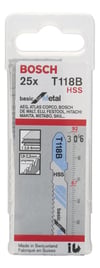 Bosch - Ekonomik Seri Metal İçin T 118 B Dekupaj Testeresi Bıçağı - 25'Li Paket