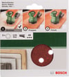 Bosch - Eksantirik Zımpara Kağıdı 5'li, 125 mm 40 Kum 8 Delik