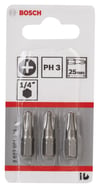 Bosch - Extra Hard Serisi Vidalama Ucu PH3*25 mm 3'lü