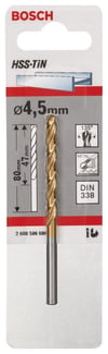 Bosch - HSS-TiN Metal Matkap Ucu 4,5*80 mm