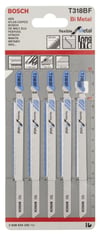Bosch - Kırılmaya Karşı Dayanıklı Seri Metal İçin T 318 BF Dekupaj Testeresi Bıçağı - 5'Li Paket