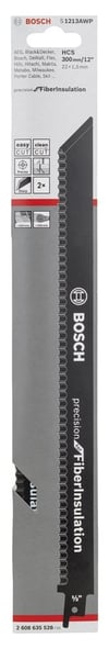 Bosch - Precision for Serisi Elyaflı Yalıtım Malzemeleri için Panter Testere Bıçağı S 1213 AWP