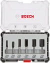 Bosch - Profesyonel 6 Parça Düz Freze Ucu Seti 8 mm Şaftlı