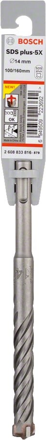 Bosch - SDS-Plus-5X Serisi Kırıcı Delici Matkap Ucu 14*160 mm