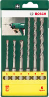 Bosch - SDS-Plus Kırıcı Delici Matkap Ucu Seti 6 Parça (5/6/8x110mm 6/8/10x160mm)