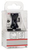 Bosch - Standard Seri Ahşap İçin Çift Oluklu Sert Metal Yassı Çubuk Freze 8*20,6*63,5mm