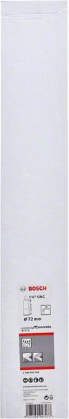 Bosch - Standard Seri Beton İçin 1 1/4'' UNC Girişli Sulu Elmas Karot Ucu 72mm