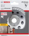 Bosch - Standart Seri Universal Turbo Elmas Çanak Disk 115 mm