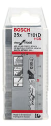 Bosch - Temiz Kesim Serisi Ahşap İçin T 101 D Dekupaj Testeresi Bıçağı - 25'Li Paket