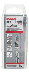 Bosch - Temiz Kesim Serisi Ahşap İçin T 101 B Dekupaj Testeresi Bıçağı - 25'Li Paket