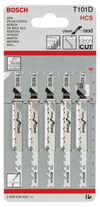 Bosch - Temiz Kesim Serisi Ahşap İçin T 101 D Dekupaj Testeresi Bıçağı - 5'Li Paket