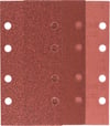 Bosch - Titreşimli Zımpara Kağıdı 10'lu Set, 93 x 185 mm 60/120/180 Kum 8 Delik