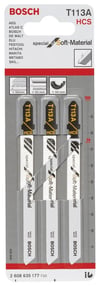 Bosch - Yalıtım Malzemeleri Ve Aşındırıcı Malzemeler İçin T 113 A Dekupaj Testeresi Bıçağı - 3'Lü Paket