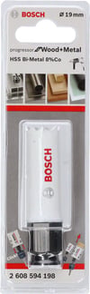 Bosch - Yeni Progressor Serisi Ahşap ve Metal için Delik Açma Testeresi (Panç) 19 mm