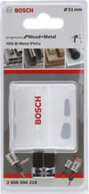 Bosch - Yeni Progressor Serisi Ahşap ve Metal için Delik Açma Testeresi (Panç) 51 mm