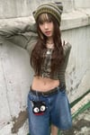 Asymmetrical Cut Green Blouse