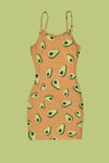 Avokado Elbise