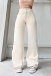 Bej Bol Paça Jeans