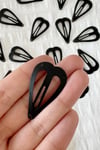 Black Metal Heart Buckle