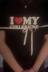 Black My Gırlfrıend Oversize T-shirt