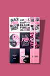 Black Pink Lastikli Defter