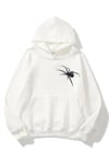 Black Spider 3 iplik Beyaz Oversize Sweatshirt