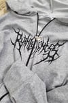 Black Text Oversize Hırka