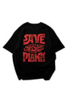 Black The Planet Oversize T-shirt