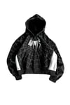 Black White Spider Oversize Hırka