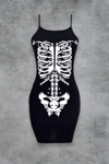 Body Skeleton Askılı Elbise