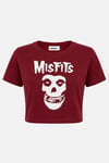 Bordo Misfist Crop T-shirt