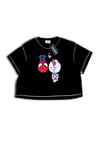 Cat And Spider Love T-Shirt Crop