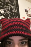 Cat Ear Black Red Bere