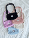 Cat Fluffy Siyah Peluş Çanta