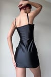 Corset Detail Saten Elbise